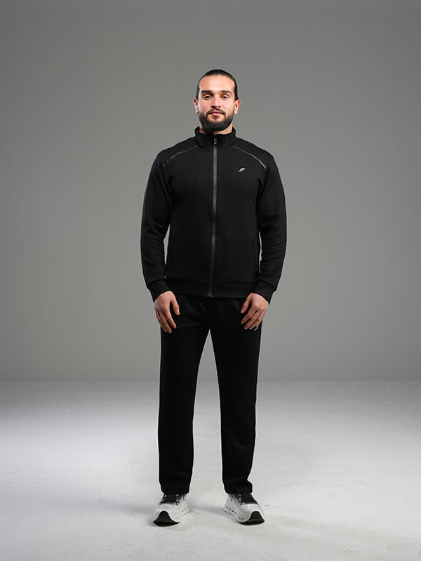 Set jacket with wide leg pant